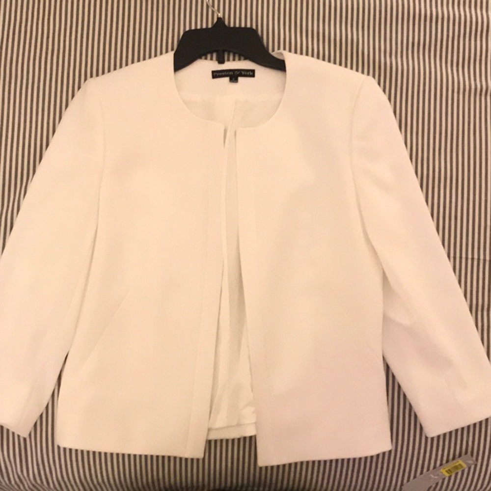 Preston & York White Alissa Jacket